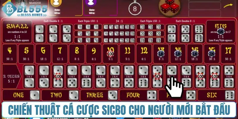 Chiến thuật cá cược sicbo cho người mới bắt đầu