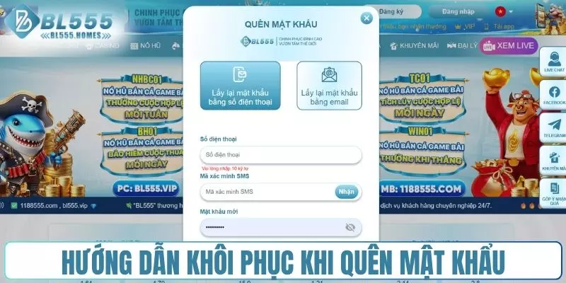 Quên mật khẩu và hướng dẫn cách thức khôi phục